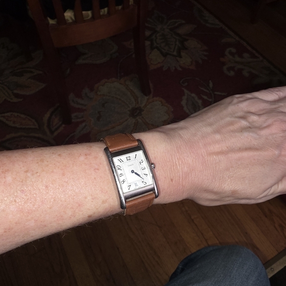 Coach Brown Leather Watch Vintage (Needs Battery). - Picture 4 of 4